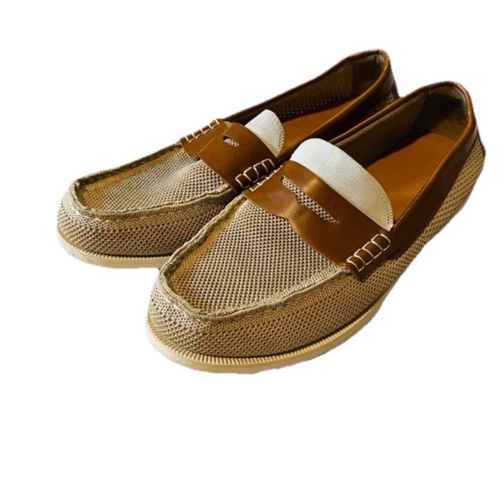 Club Room Bryce Men's‎ Tan Beige Slip On Loafers Size 10.5